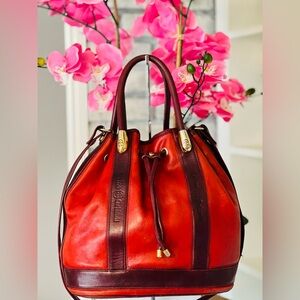 Marino Orlandi Leather Bucket  Bag